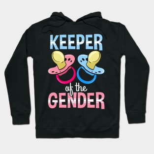 Keeper Of The Gender  Reveal Baby Announcement Hoodie